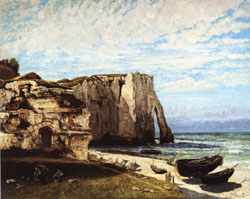 The Cliff at Etretat after the Storm